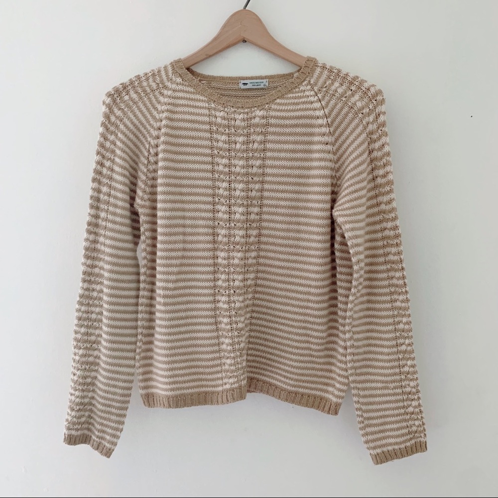 Stunning Inis Meáin Knit Striped Sweater Sz S Ireland